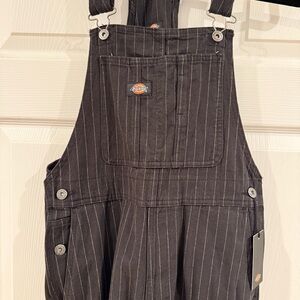 Dickies Black Pinstripe Overalls